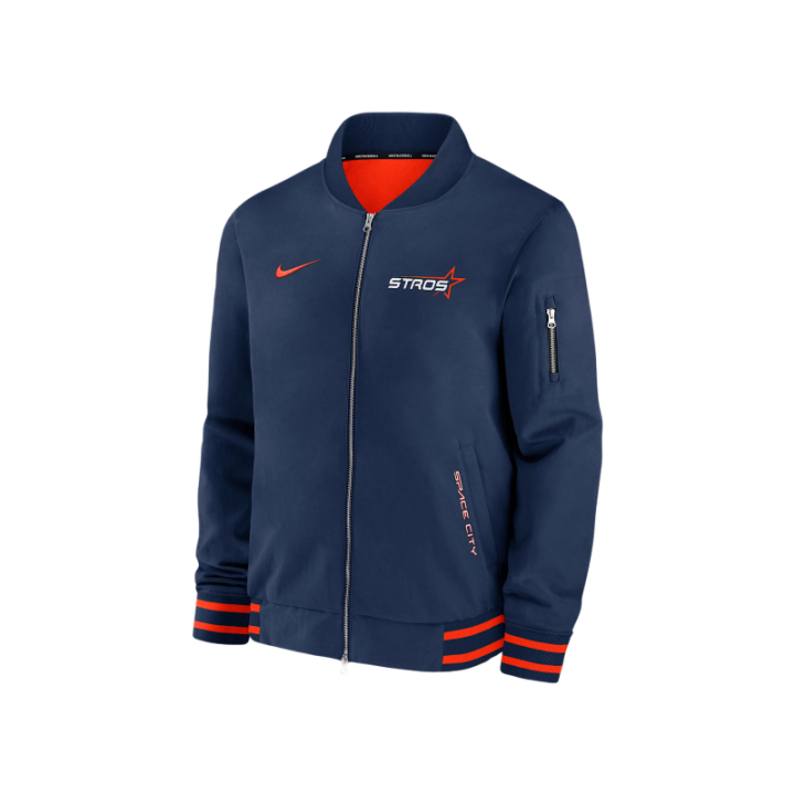 Nike Nike Houston Astros Authentic Collection City Connect Men's Nike Mlb Full-Zip Bomber Jacket