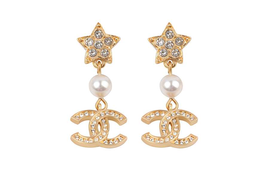 CHANEL 22c Early Spring Earrings Women's Gold