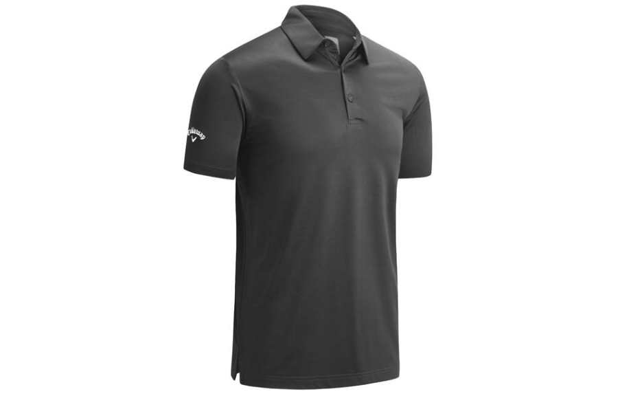 Callaway Polo Shirts Men's Gray Lapel Moderate Straight Fit