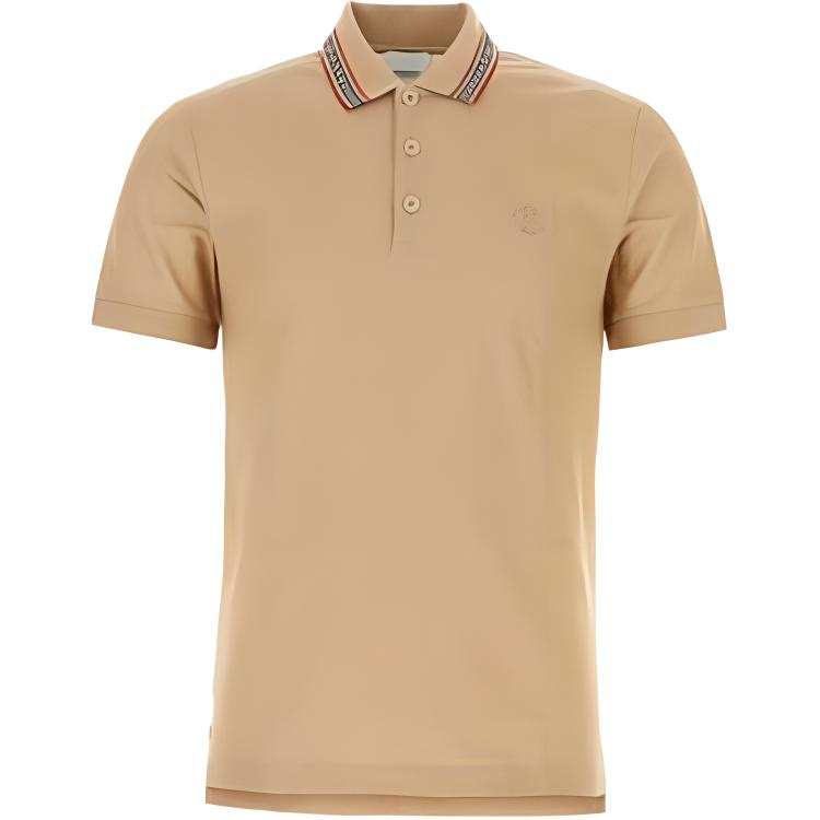 Burberry Logo Embroidered Short Sleeved Polo Shirt