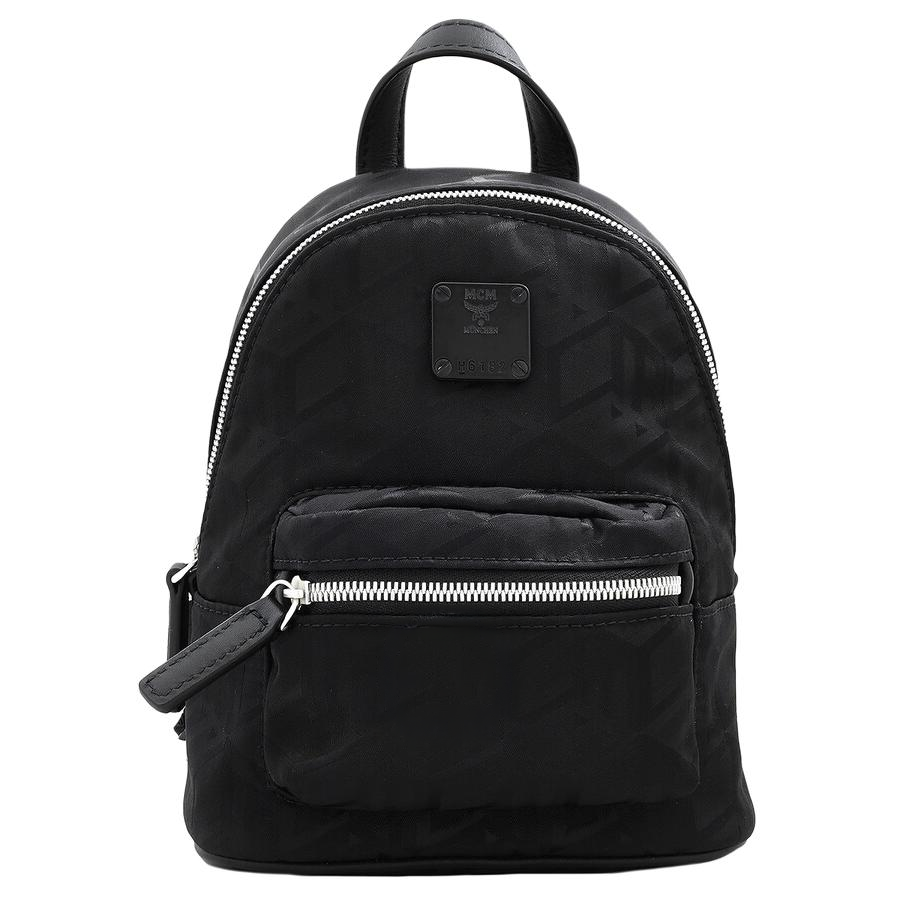 MCM MCM Nylon Leather Backpack Mini Unisex Black