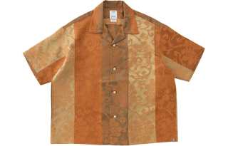 Visvim Shirts Men's Tan Pointed Collar Moderate Other