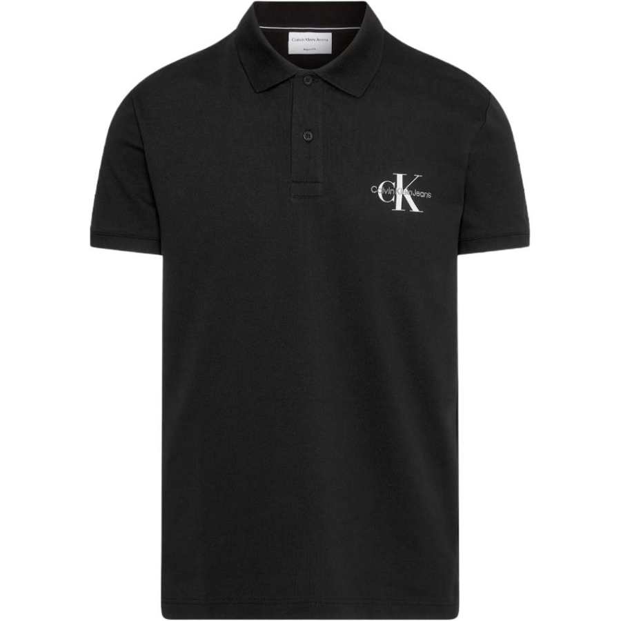 Calvin Klein logo-print cotton polo shirt