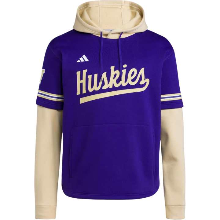 Adidas Adidas Free Shipping With AdiClub Washington Huskies Hooded Jersey