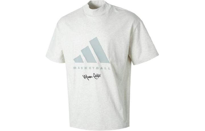 Adidas Adidas T Shirt Unisex Light Gray