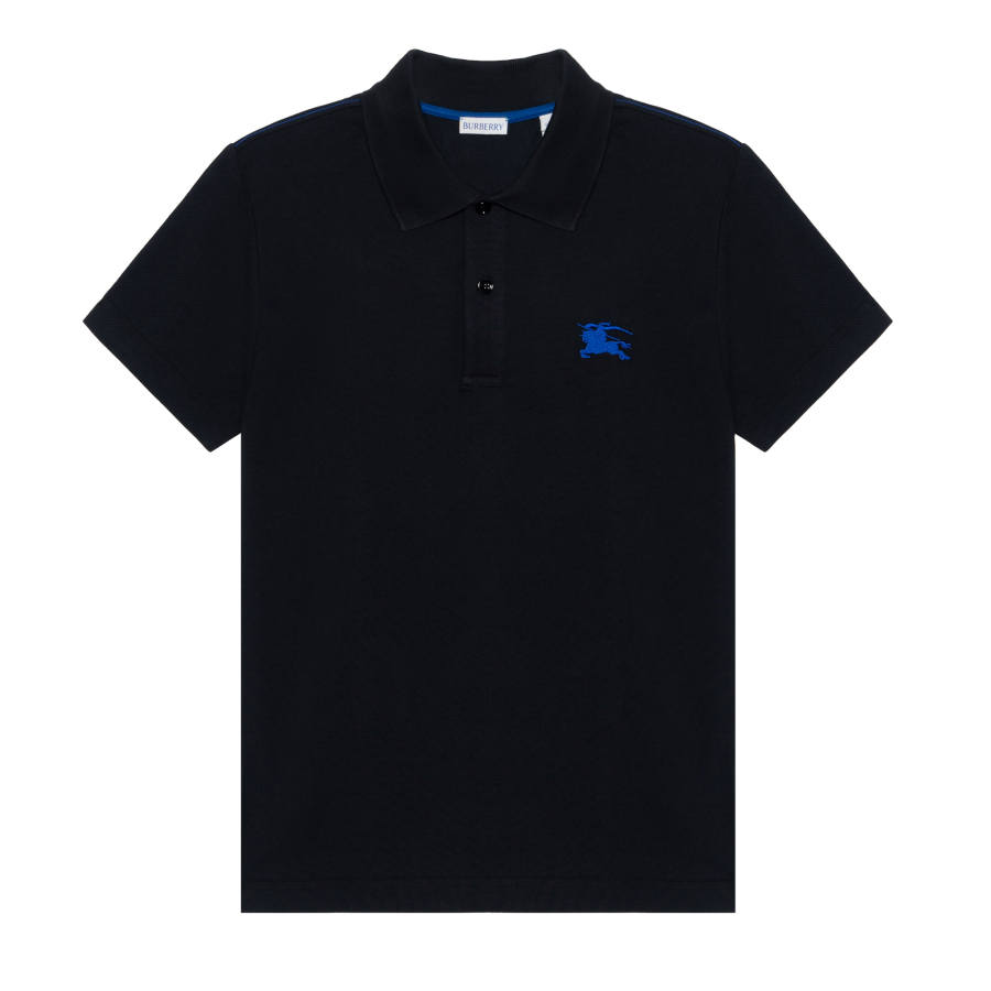 Burberry SS24 Polo Shirt Men's Black