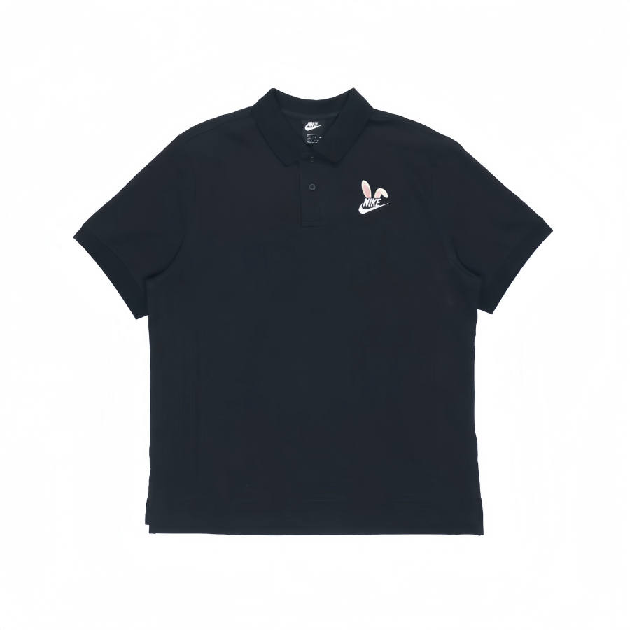 Nike Nike Polo Shirts Unisex Black Polo Collar Moderate Straight Fit