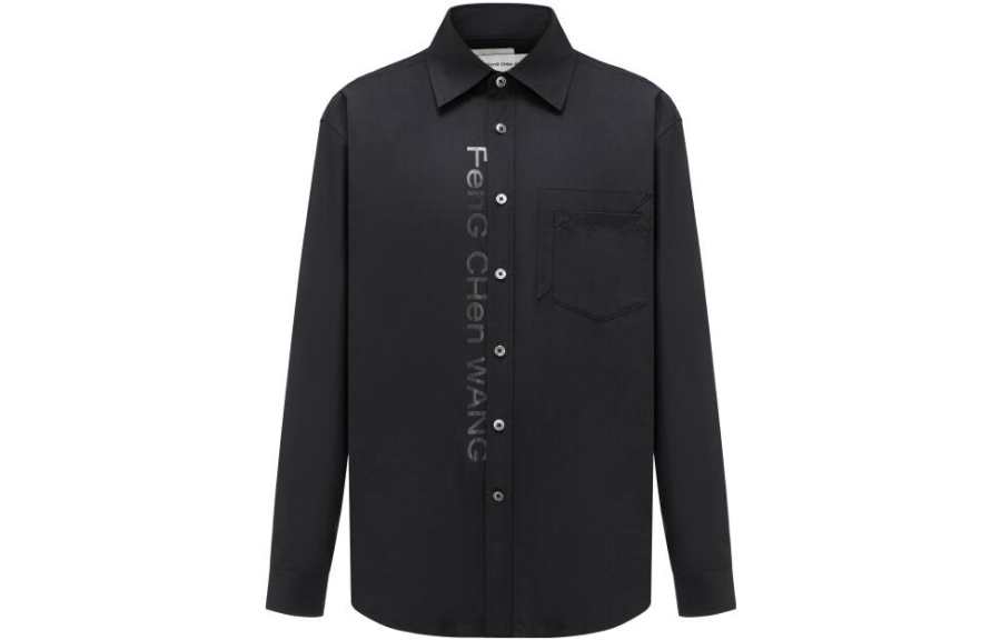 Feng Chen Wang Feng Chen Wang Logo print Cotton blend Shirt