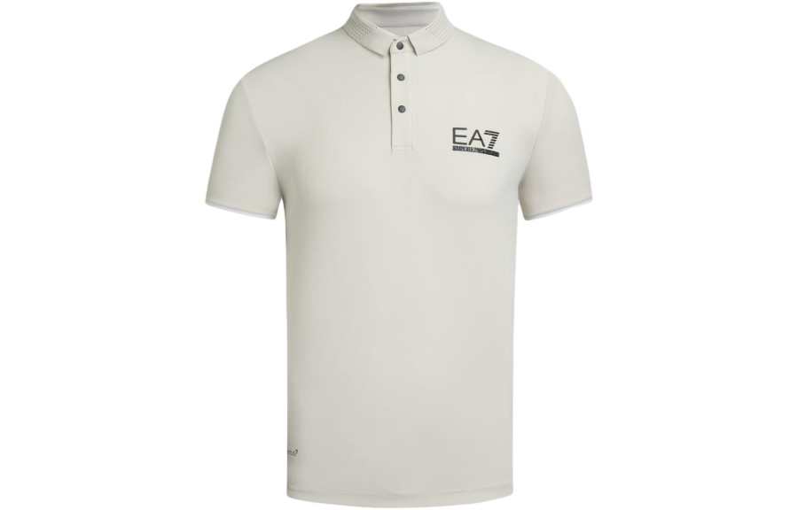 EMPORIO ARMANI Rubberised-logo Polo Shirt
