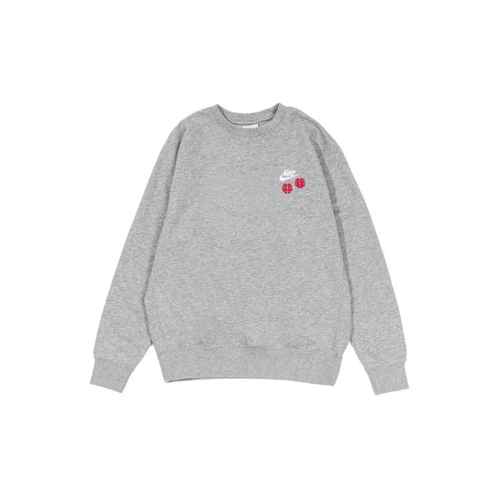 Nike Nike Sweatshirts Men's Gray Crew Neck Moderate Regular