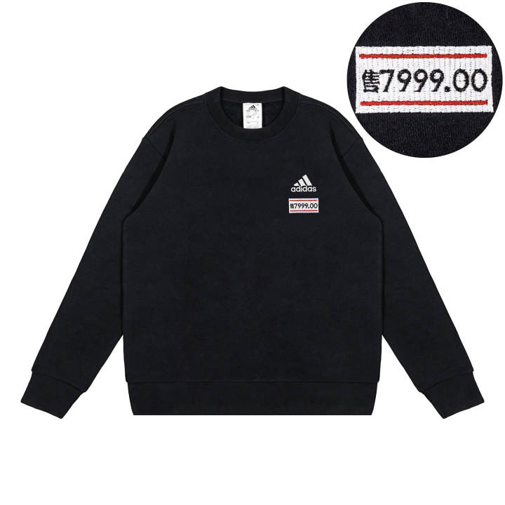 Adidas Adidas Sweatshirts Unisex Black Crew Neck Moderate Regular