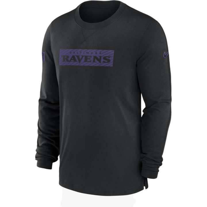 Nike Nike Baltimore Ravens Sideline Player Team Issue Men's Nike Dri FIT Long Sleeve Top