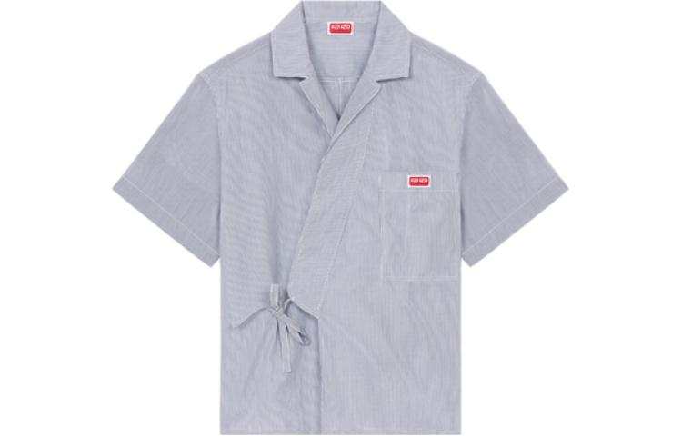 KENZO KENZO Shirts Men's Midnight Blue Lapel Moderate Other