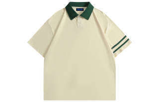 FONDLOOK Polo Shirts Unisex Polo Collar Moderate Straight Fit