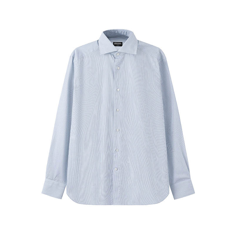 Ermenegildo Zegna SS24 Shirt Men's Sky Blue