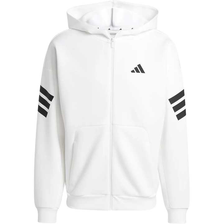 Adidas Adidas Clothing Sweatshirts Men's White Hooded Moderate