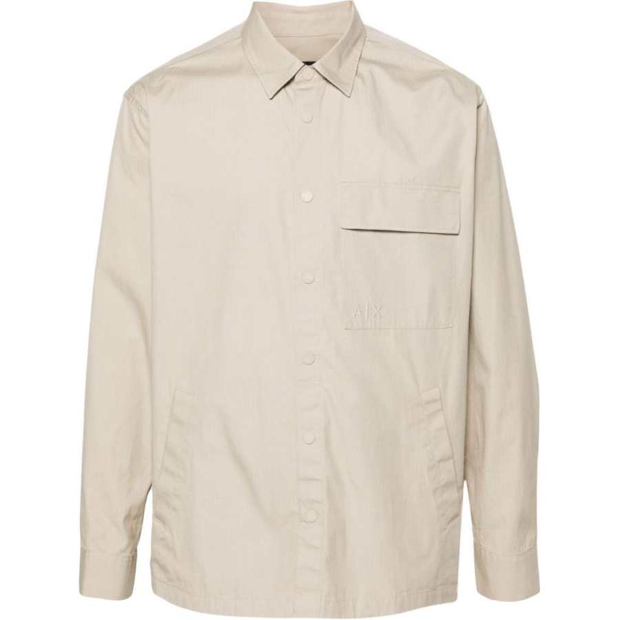 ARMANI EXCHANGE ARMANI EXCHANGE Logo embroidered Ripstop Shirt