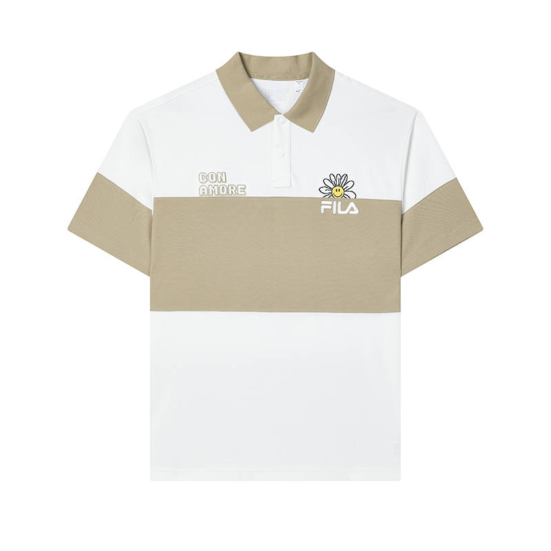 FILA ORIGINALE Polo Shirt Men's Cloud White
