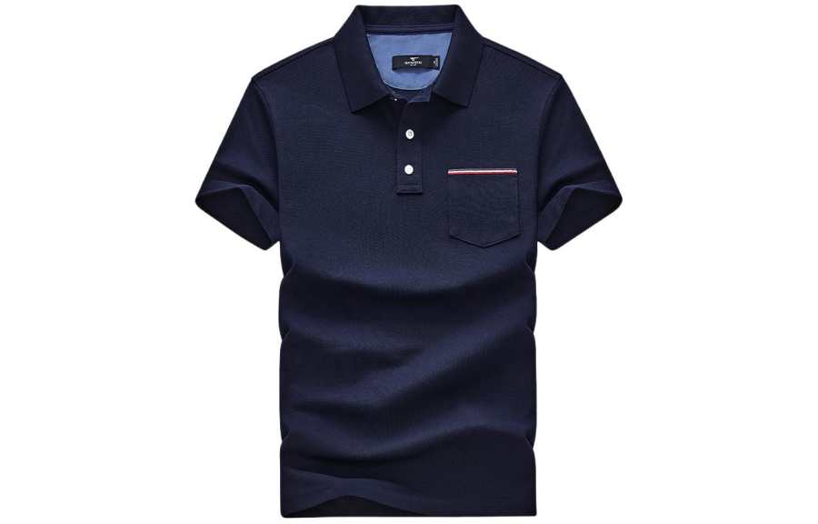 SEPTWOLVES Polo Shirts Men's Lapel Moderate Straight Fit
