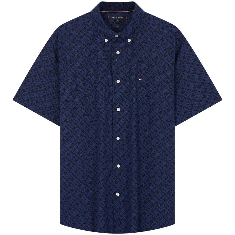 Tommy Hilfiger Shirt Men's Dark Blue Print