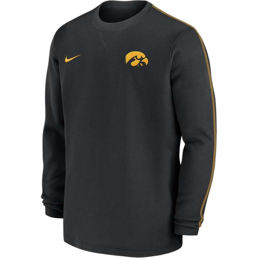 Nike Nike Iowa Hawkeyes Sideline Coach Men's Nike College Long-Sleeve Top