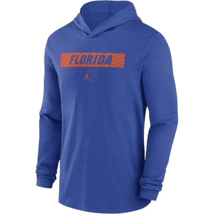 Jordan JORDAN Florida Gators Sideline Men's JORDAN Dri-FIT College Long-Sleeve Hooded Top
