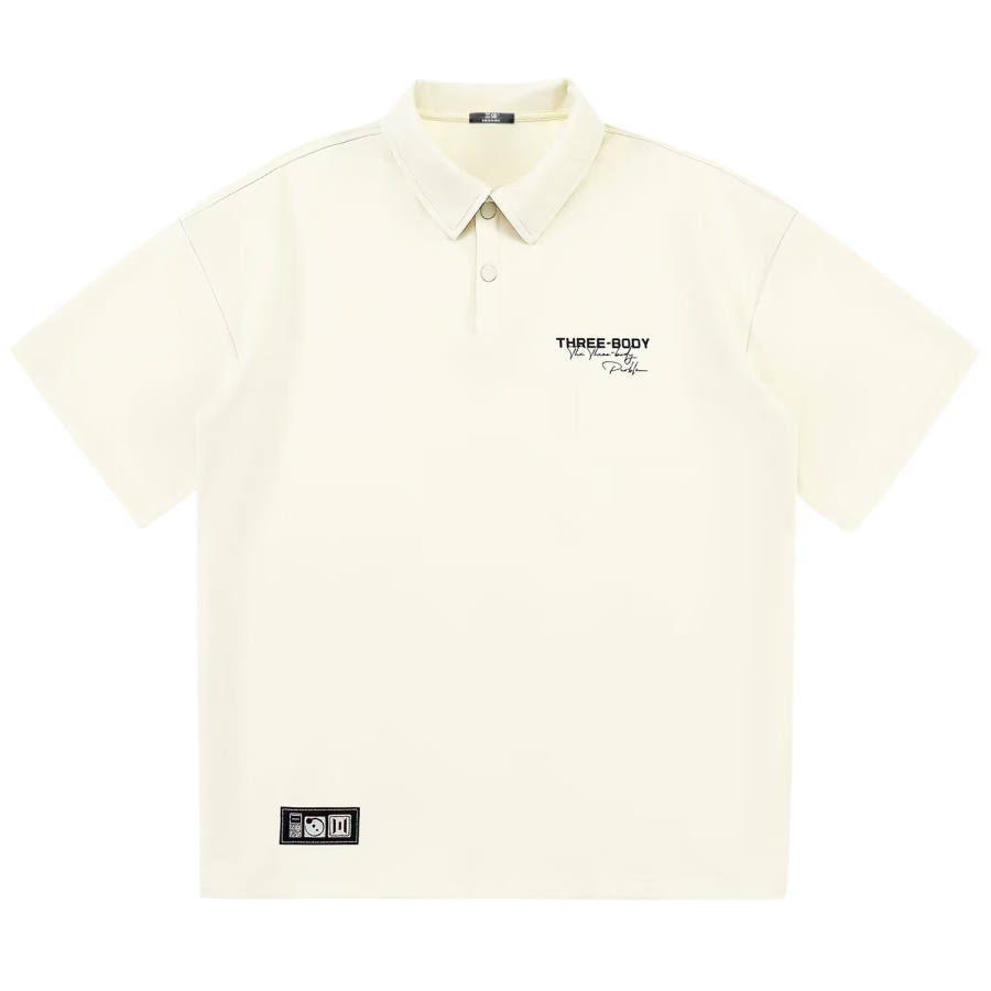 THREE-BODY THREE BODY Polo Shirts Unisex Polo Collar Moderate Straight Fit