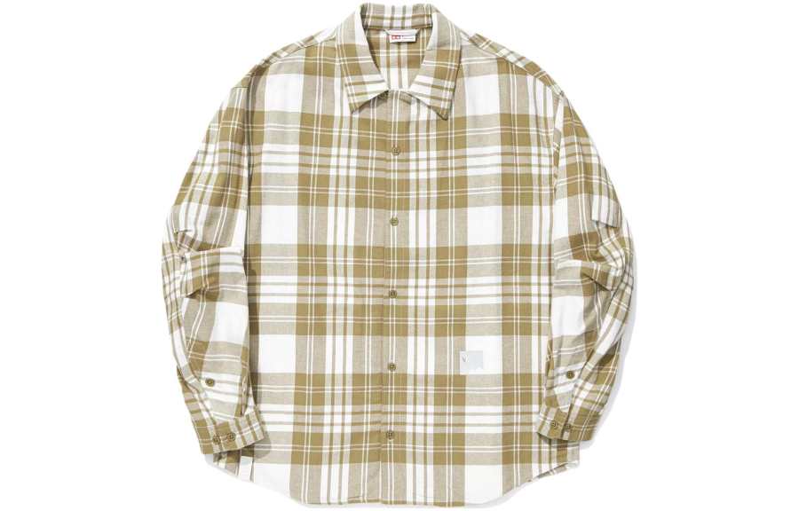 Li-Ning Li Ning Shirt Men's Seed Ketone Umber Ecru Plaid