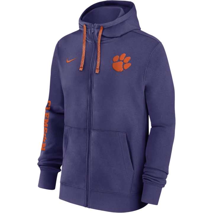 Nike Nike Clemson Tigers Sideline Team Issue Men's Nike College Full Zip Hoodie