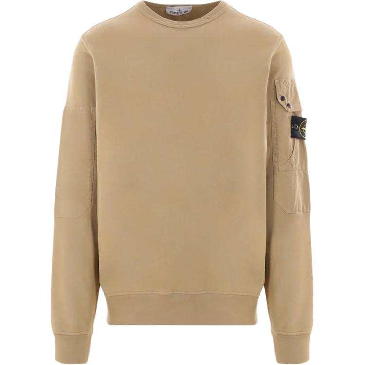 STONE ISLAND Logo Patch Crewneck Sweatshirt