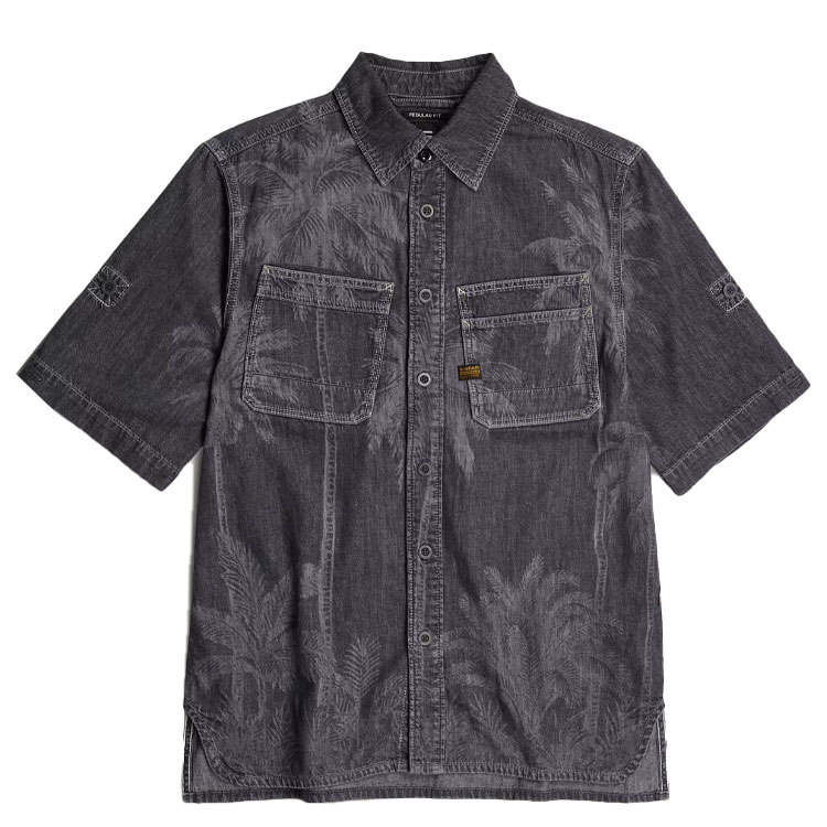 G-STAR Raw graphic-print chest-pocket overshirt
