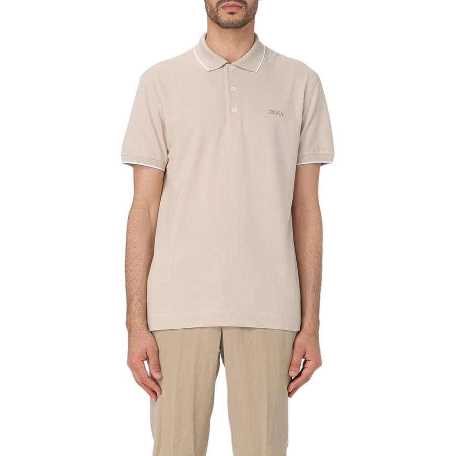 Ermenegildo Zegna Logo-embroidered Polo Shirt