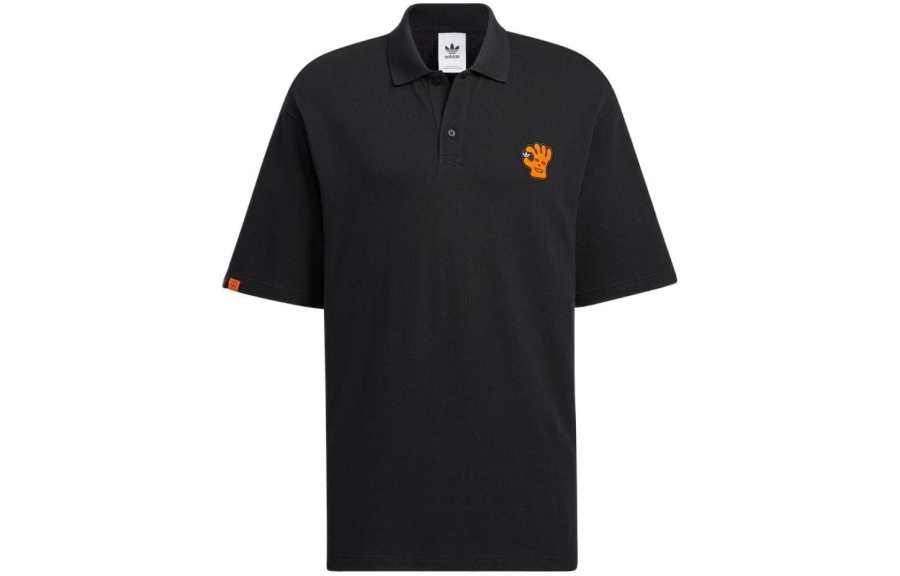Adidas Originals Polo Shirt International Version Unisex Black