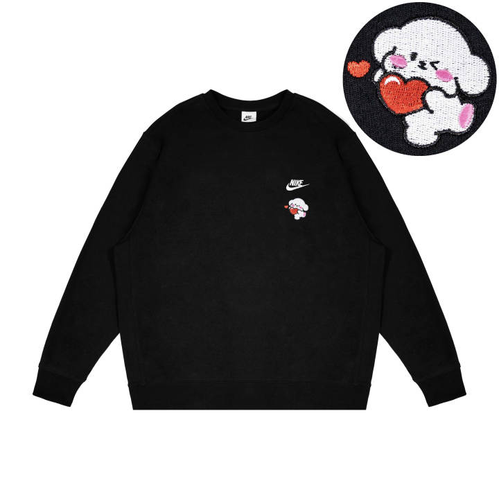 Nike Nike Sweatshirts Unisex Black Crew Neck Moderate Regular