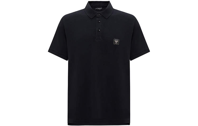 EMPORIO ARMANI SS24 Polo Shirt Men's Black