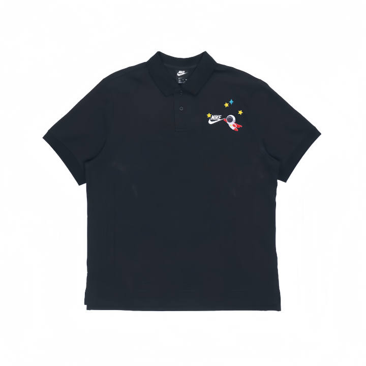 Nike Nike Polo Shirts Unisex Black Polo Collar Moderate Straight Fit