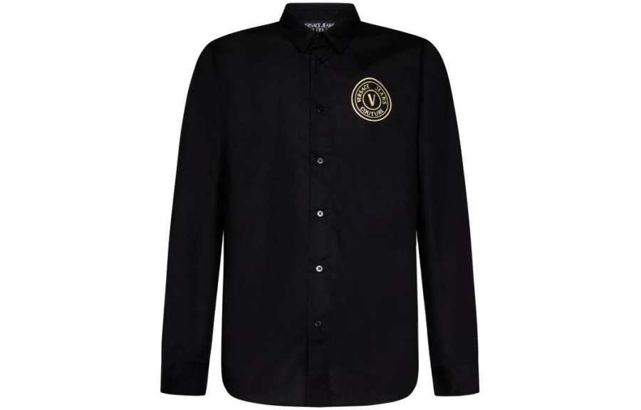 VERSACE JEANS COUTURE 【Best of: PromotionsPrevious Season】logo-print cotton shirt