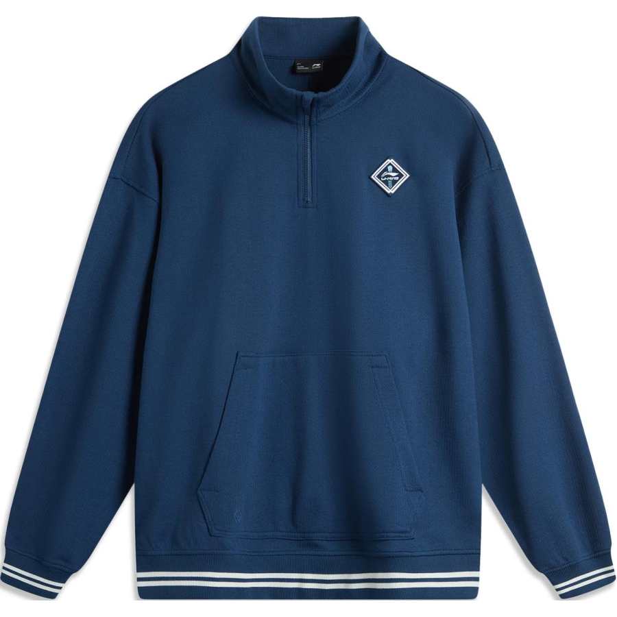 Li-Ning Li Ning Sports Life Collection Sweatshirt Men's Dark Simple Blue