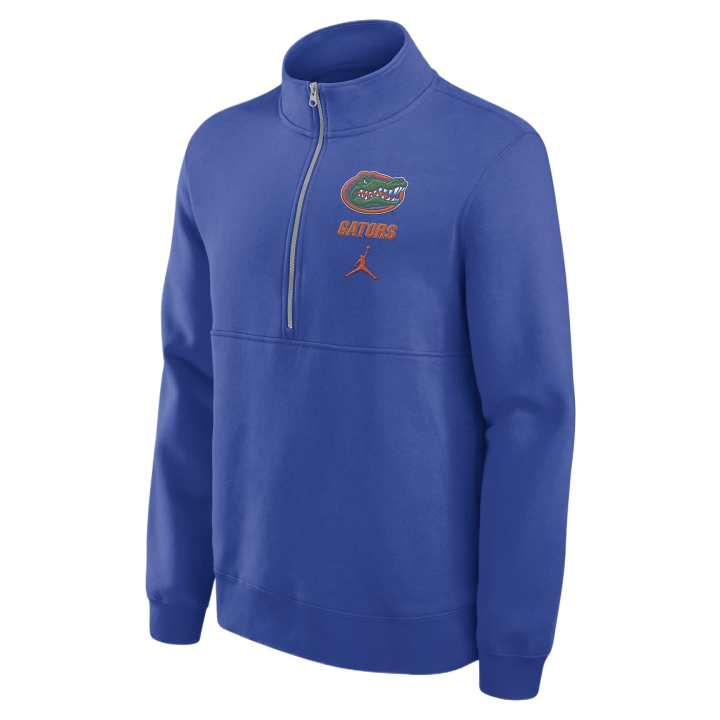 Jordan Jordan Florida Gators Primetime Club Men's Jordan College 1/2 Zip Crew