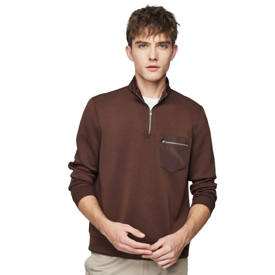 Hodo Sweatshirts Men's Stand Collar Moderate