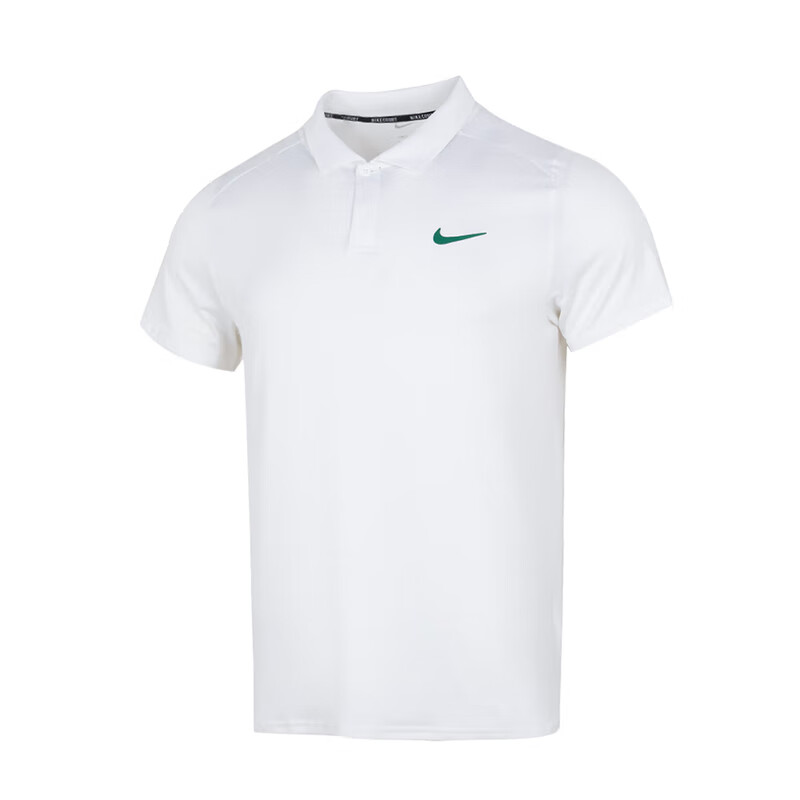 Nike Nike Polo Shirts Men's White Polo Collar Moderate Straight Fit