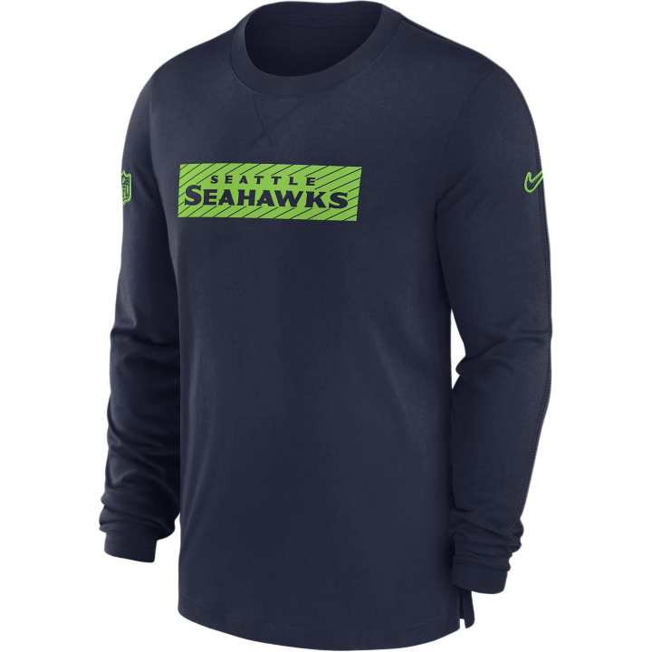 Nike Nike Seattle Seahawks Sideline Player Team Issue Men's Nike Dri FIT Long Sleeve Top