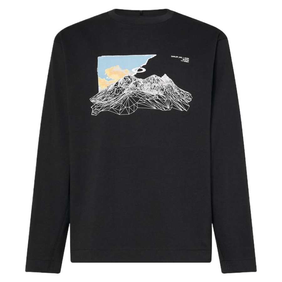 Oakley T Shirts Men's Black Crew Neck Moderate