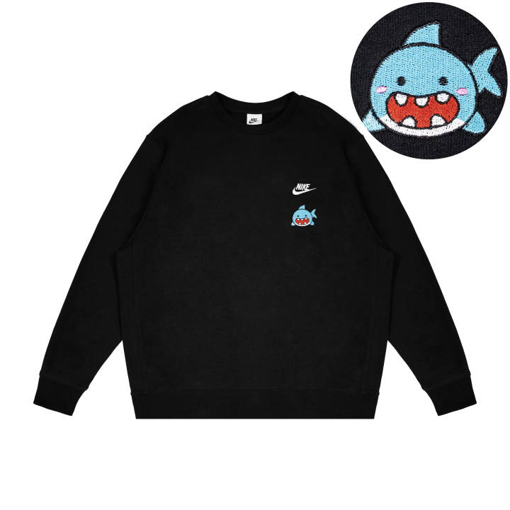 Nike Nike Sweatshirts Unisex Black Crew Neck Moderate Regular