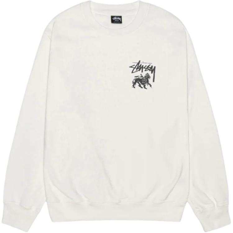 Stussy Rasta Lion Pigment Dyed Crew