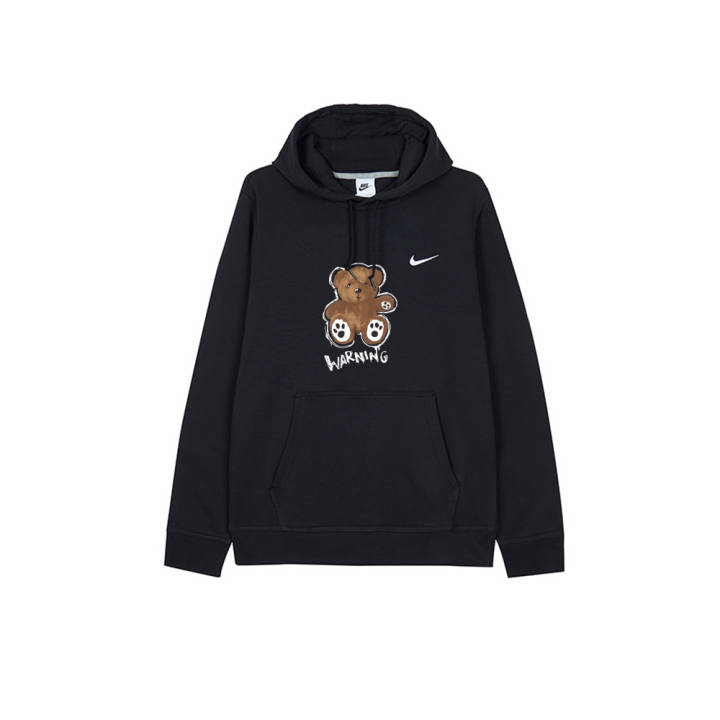 Nike Nike Sweatshirts Men's Black Hooded Moderate Regular