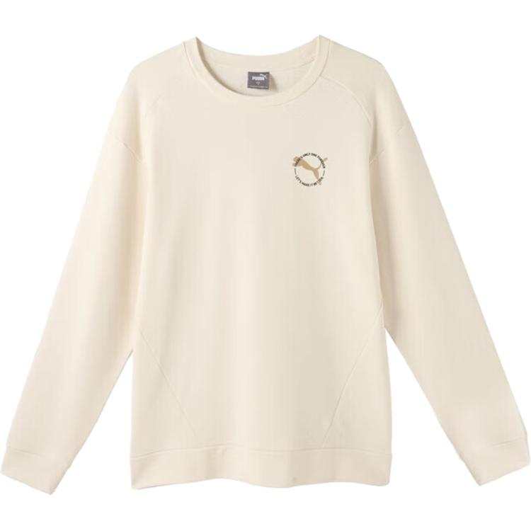 PUMA Sweatshirt Men's Cotton Linen Blend Natural