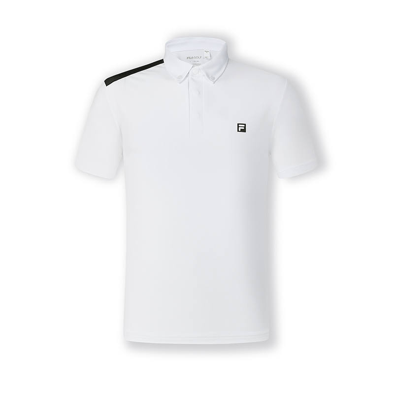 FILA Polo Shirts Men's White Polo Collar Moderate Other