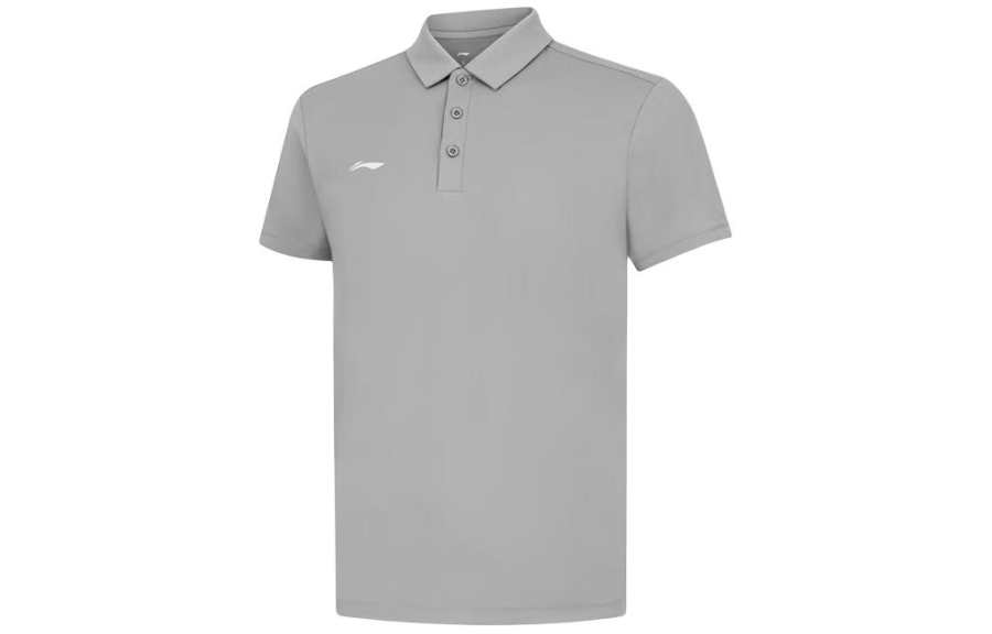Li-Ning Li Ning Polo Shirt Men's Shark Gray