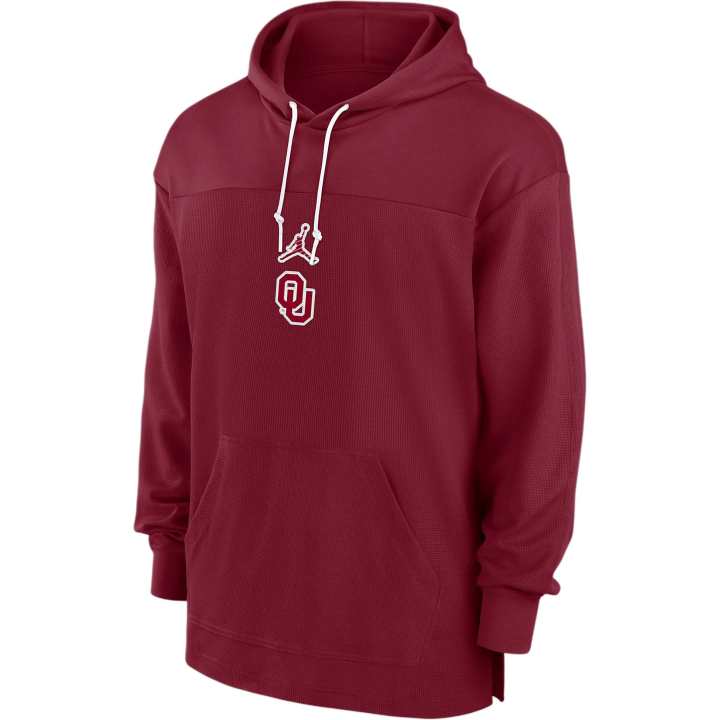 Jordan Jordan Oklahoma Sooners Sideline Jersey Men's Jordan Dri FIT College Pullover Hoodie